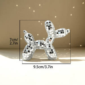 <span class=keywords><strong>Estatua</strong></span> Decorativa <span class=keywords><strong>de</strong></span> Perro Globo Estilo Bola <span class=keywords><strong>de</strong></span> Discoteca con Mosaico <span class=keywords><strong>de</strong></span> Espejos, Figura <span class=keywords><strong>de</strong></span> Animal Adorable para Fiesta, Estante y Decoración del Hogar, Venta al por Mayor - Product Image 4