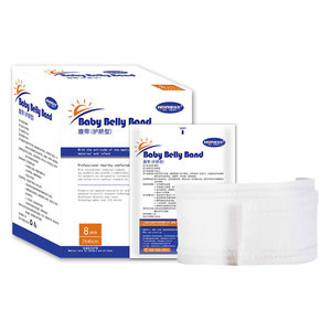 Protector de cordón umbilical para bebés, vendaje para el vientre de recién nacidos, Hongsheng Medical, 7*40cm, paquete de 8 piezas, protector médico estéril - Product Image 5
