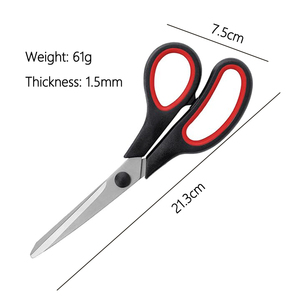 Bán Buôn Thép Không Gỉ 8 Inch Nhỏ Cao Su Xử Lý Vải Kéo Trường Kéo Văn Phòng Kéo Cho Văn Phòng Và Trường Học - Product Image 2