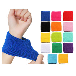 Erkekler için küçük adedi özel Logo nakış ter bileklik spor tenis sert banyo havlusu pamuk bilek bandı ter bantları - Product Image 2