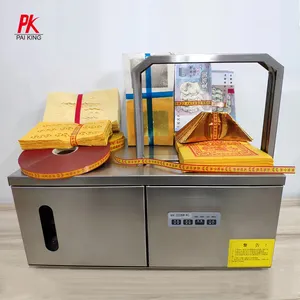 Vegetable bundle flower binding ham sausage strapping machine mesin pengikat otomatis