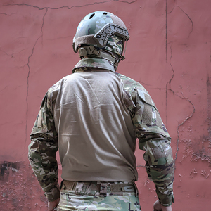 Chemise <span class=keywords><strong>tactique</strong></span> à manches longues en tissu <span class=keywords><strong>de</strong></span> tricot <span class=keywords><strong>de</strong></span> coton Rip-Stop Uniforme Camouflage pour la chasse Vêtements <span class=keywords><strong>de</strong></span> style <span class=keywords><strong>militaire</strong></span> - Product Image 5