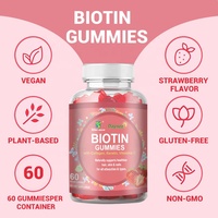 Gummies à la biotine, au collagène et à la kératine, marque privée, complément de vitamine C, améliore la peau, les ongles et les cheveux, gummies à la biotine pour femmes