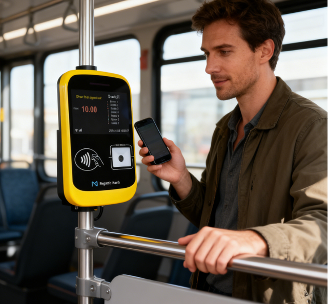 M10P EMV L1 L2 Smart Bus Card Reader with GPS 4G WiFi Bus Card Ticket Validator Vehicle Automatic Fare Collection System