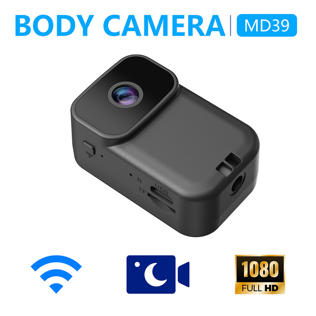 MD39 Body Camera 1080P Compact Video Recorder Camera WIFI Mini Body Wearable Cam for Outdoor Sport Portable Pocket Action Camera