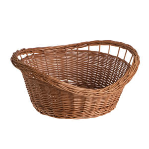 Organisateur de panier de rangement en forme de lingot de saule en osier de haute qualité pour vêtements avec poignée - Product Image 2