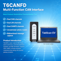 T6CANFD Interfaccia Automobilistica Universale CAN FD LIN USB a Doppio Canale, Simulatore Gateway per Analizzatore Bus Diagnostico ECU Off-Bench