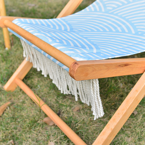 Chaise <span class=keywords><strong>de</strong></span> plage en bois à franges <span class=keywords><strong>de</strong></span> luxe, sangle réglable à 3 positions pour les stations balnéaires haut <span class=keywords><strong>de</strong></span> gamme et les villas en <span class=keywords><strong>bord</strong></span> <span class=keywords><strong>de</strong></span> <span class=keywords><strong>mer</strong></span> - Product Image 2