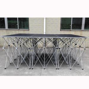 Plataforma de escenario elevador portátil con patas de aluminio plegable utilizada para fiesta de boda - Product Image 2