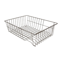 Égouttoir à vaisselle en acier inoxydable haute efficacité, plateau en fil métallique multi-sections pour cuisines commerciales