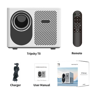 Android11 Nhỏ Đầy Đủ <span class=keywords><strong>HD</strong></span> LCD Di Động Thông Minh Không Dây Proyector 1080P Thụ Động <span class=keywords><strong>3D</strong></span> Máy Chiếu Mini 4K Wifi Rạp Hát Tại Nhà Máy Chiếu - Product Image 1