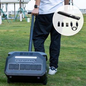 Estación de Carga de Emergencia para 16 Dispositivos con <span class=keywords><strong>Cable</strong></span> 4 en 1 EPS<10ms y LED para Preparación en Casos de Corte de Energía por Huracanes y Desastres - Product Image 4