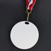 Médailles de récompense en bois imprimées par sublimation médailles de récompense d'évènements sportifs MDF double face 65*65*3mm