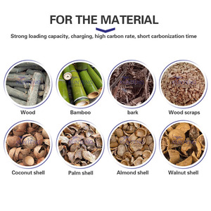 Forno ad Alta Efficienza per Carbonizzazione di Gusci di Nocciola, <span class=keywords><strong>Stufa</strong></span> per Carbonizzazione di Gusci di Palma, Macchina per Produzione di Carbone da Scarti di Gusci di Cocco - Product Image 4