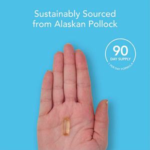 Complément d'huile de poisson Oméga 3 très vendu, 90 gélules souples, favorise la santé des articulations chez les adultes, gélules d'huile de poisson Oméga 3 - Product Image 5