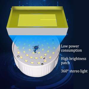 Ampoule LED solaire en gros à économie d'énergie, lampe d'urgence alimentée par énergie solaire, pour camping, marché nocturne, mobile, extérieur, suspendue - Product Image 6