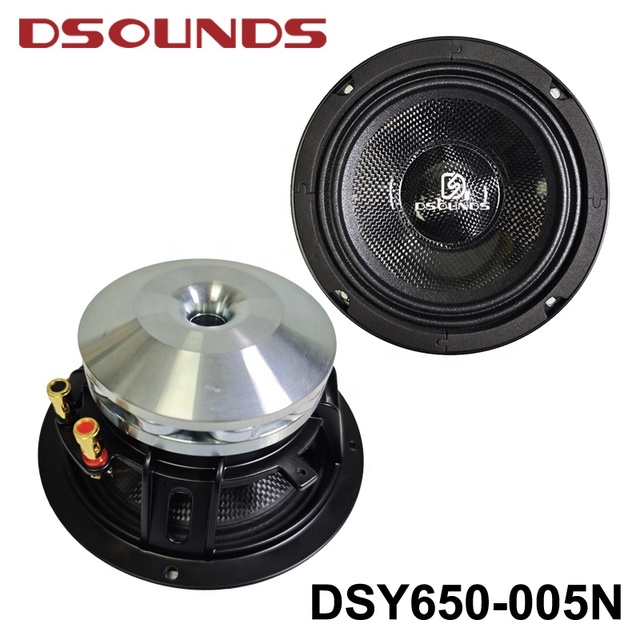 6.5 Inch Car Audio Speaker Midrange Speaker Subwoofer Speaker With Carbon Cone Pro Audio Speaker for Car Audio System