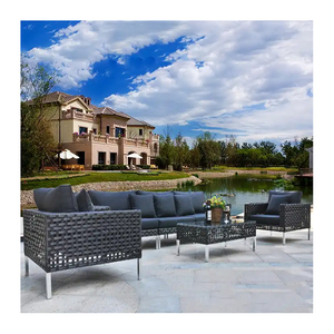 patio <span class=keywords><strong>en</strong></span> osier canapé causeuse meubles extérieur jardin rotin aluminium sectionnel conversation canapés ensemble <span class=keywords><strong>en</strong></span> vente - Product Image 6