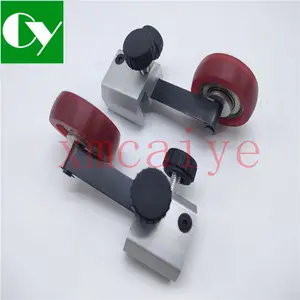 1 Pair Durable Komori Feeder Paper Rubber Wheel Assembly Delivery Wheel Parts For Komori Printing Machine