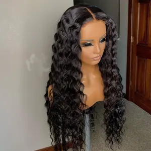 Perruques Deep Wave HD Full Lace Wigs,-AYT perruques de cheveux humains à dentelle frontale péruvienne 360 cheveux vierges perruques à dentelle frontale pour femmes noires