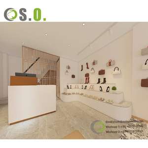 ที่ตั้งโชว์รองเท้ากีฬาร้านขายปลีกอุปกรณ์ตกแต่งภายในร้านออกแบบตามสั่งหรูหรา - Product Image 3