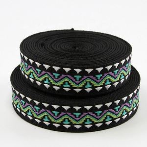 Hot Sell Custom Pattern Jacquard <b>Webbing</b> Straps Polyester Nylon Tape Ribbon for Bag Backpack Shoulder Strap - Product Image 6