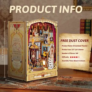 Qimeng Theater Nuovo Prodotto per l'Esportazione, Kit Fai-da-Te in Legno per Assemblaggio di Scene in Miniatura, Ornamenti Luminosi, Regalo di Natale per Età 14+ - Product Image 2
