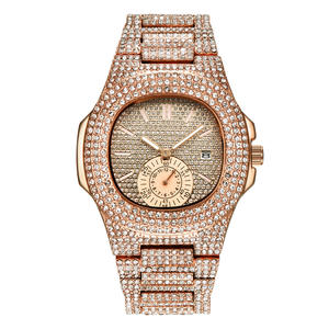 Stock en Offre Spéciale de <span class=keywords><strong>montre</strong></span> en or rose avec diamants, <span class=keywords><strong>montre</strong></span> musulmane Azan Alfajr, <span class=keywords><strong>montre</strong></span> hip hop de luxe pour hommes de marque <span class=keywords><strong>privée</strong></span>, paraguay - Product Image 1