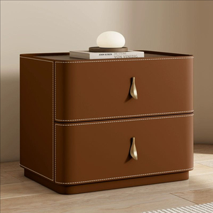 Table de <span class=keywords><strong>chevet</strong></span> <span class=keywords><strong>scandinave</strong></span> en bois massif de style Ins avec selle en cuir accessible luxe simple armoire de rangement <span class=keywords><strong>chevet</strong></span> table de <span class=keywords><strong>chevet</strong></span> - Product Image 6