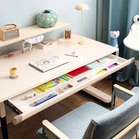 Ensemble table et chaise d'étude pour enfants à levage manuel, directement de l'usine, bureau simple pour l'école primaire, bureau d'ordinateur à domicile