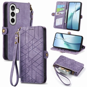 เคสกรอบกระเป๋าสตางค์สไตล์เรขาคณิตสำหรับ Samsung Galaxy S26FE/S26/S25 EDGE เคสที่ใส่แอร์การ์ด iPhone 17 - Product Image 4