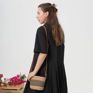 กระเป๋าหวายใส่ผักขนาดใหญ่ รุ่นใหม่ ปี 2026 สายสะพายไหล่ เปิดปิดแบบเปิด สำหรับผู้หญิง ใช้พักผ่อนริมทะเล - Product Image 3