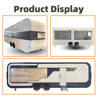 Caravane de camping tout-terrain TUNE à double essieu, maison mobile de luxe pour camping et complexe hôtelier