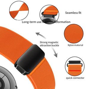 Forwelleny 20MM 22MM universale elastico in Nylon paracadute orologio sportivo cinturino con chiusura magnetica per orologio <span class=keywords><strong>HUAWEI</strong></span> 5/<span class=keywords><strong>GT3</strong></span> GT5 <span class=keywords><strong>Pro</strong></span> - Product Image 4