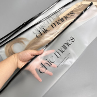 Sacs d'emballage pour extensions de cheveux de haute qualité, personnalisés, givrés, avec fermeture éclair, logo imprimé, sacs en PVC transparents avec fermeture éclair pour perruques