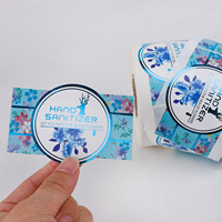 Fabricant d'étiquettes auto-adhésives imperméables personnalisées Bopp Vinyl Kemasan Skincare Bottle Sticker Packaging Botol Labels Roll