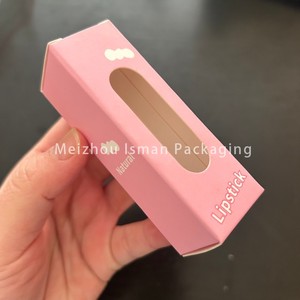 ISMAN Schattige 3,5g Roze Lippenstift Tube voor Meisjes met Papieren Verpakking Plastic ABS Kinder Lippenbalsem Verpakking Groothandel Aangepaste <span class=keywords><strong>Logo</strong></span> - Product Image 5