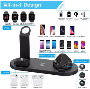 Estación de Carga Inalámbrica Universal Magnética de 15W 3 en 1 Carga Rápida para Dispositivos Qi y 7W para iPhone, AirPods y Apple Watch - Product Image 5