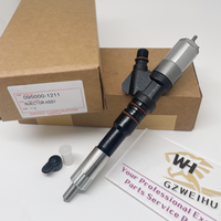 Injecteur de carburant moteur 6D125 de haute qualité 095000-1211 6156-11-3300 pour pièces détachées d'excavatrice Komatsu