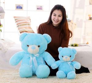 Vente chaude : Ours en peluche lumineux LED coloré de 30 cm, jouet en peluche créatif, cadeau de Noël - Product Image 3