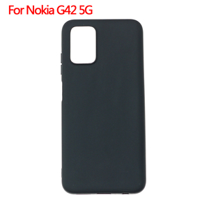 Fabricante al por mayor mate TPU casos suave esmerilado contraportada funda de silicona para teléfono móvil para <span class=keywords><strong>Nokia</strong></span> <span class=keywords><strong>G42</strong></span> 5G negro - Product Image 2