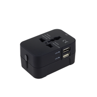 Adaptateur de voyage universel avec prise USB Type-C, convertit les prises US/EU/AUS/UK pour une utilisation mondiale, sortie 600-1440W, certifié CE/FCC
