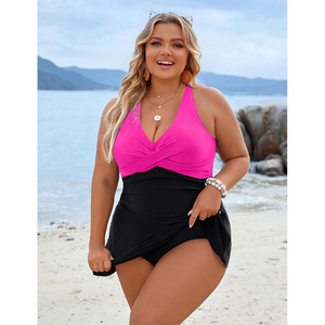 Nouveau <span class=keywords><strong>maillot</strong></span> <span class=keywords><strong>de</strong></span> <span class=keywords><strong>bain</strong></span> une pièce <span class=keywords><strong>grande</strong></span> <span class=keywords><strong>taille</strong></span> <span class=keywords><strong>pour</strong></span> <span class=keywords><strong>femme</strong></span>, style européen et américain, avec bas <span class=keywords><strong>de</strong></span> bikini croisé et couvrant, <span class=keywords><strong>maillot</strong></span> <span class=keywords><strong>de</strong></span> <span class=keywords><strong>bain</strong></span> féminin - Product Image 4