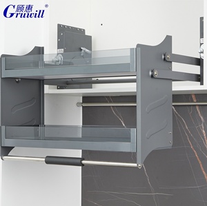 Cestello Estraibile Saliscendi <span class=keywords><strong>per</strong></span> Dispensa da Cucina, <span class=keywords><strong>in</strong></span> <span class=keywords><strong>Ferro</strong></span> Verniciato a Polvere, con Chiusura Ammortizzata, <span class=keywords><strong>per</strong></span> Spezie - Product Image 6