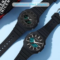 Nuevos Relojes SANDA Casuales para Hombre, 50M a Prueba de Agua, Reloj Deportivo de Cuarzo para Muñeca Masculina, Estilo Digital G Shock, Relogio Masculino