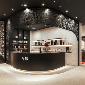 Usine personnalisée clair 6 étagères Pmma <span class=keywords><strong>plexiglas</strong></span> vernis à ongles présentoir étagère acrylique mural vernis à ongles affichage - Product Image 5