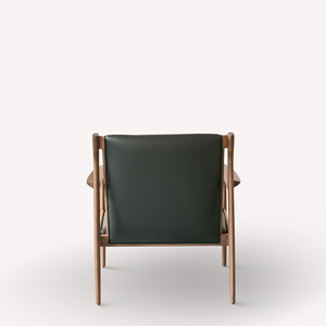 Silla americana de cuero de nogal para sala de estar, sillón individual de diseñador japonés, de alta gama, para ocio - Product Image 5