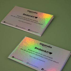 Tarjeta de Visita Personalizada de Lujo, Impresión de Tarjetas de Visita VIP con Diseño de Logotipo, Holograma, Tarjeta de Agradecimiento - Product Image 3