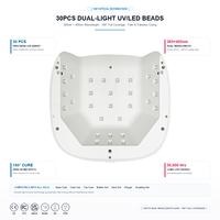 Lampu Pengering Kuku LED CM.NAIL Magic One PRO untuk Penggunaan di Rumah dan Salon, Profesional, Portabel, Dapat Diisi Ulang, Konstruksi Logam, Manikur