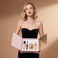 Boîte cadeau rigide magnétique en papier imperméable de luxe personnalisée pour crème pour les yeux et emballage de maquillage pour soins de la peau